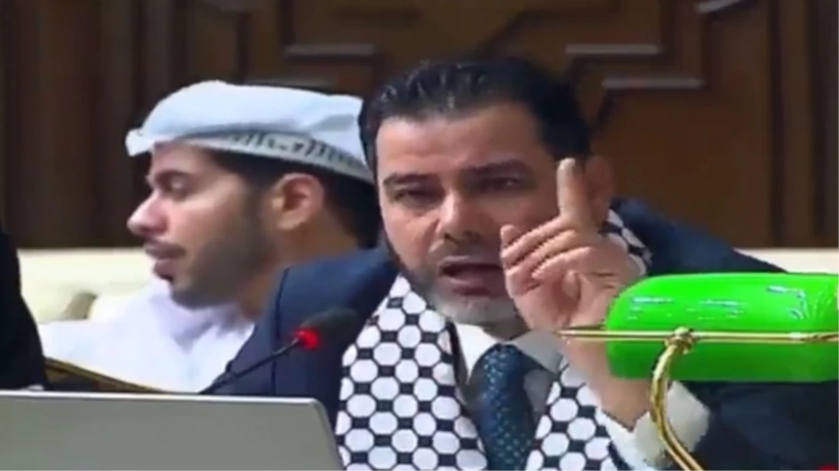 Arap Parlamentosu\'nda bir isim çıkıp İsrail zulmüne isyan etti: Silahları Gazze\'ye yığarız