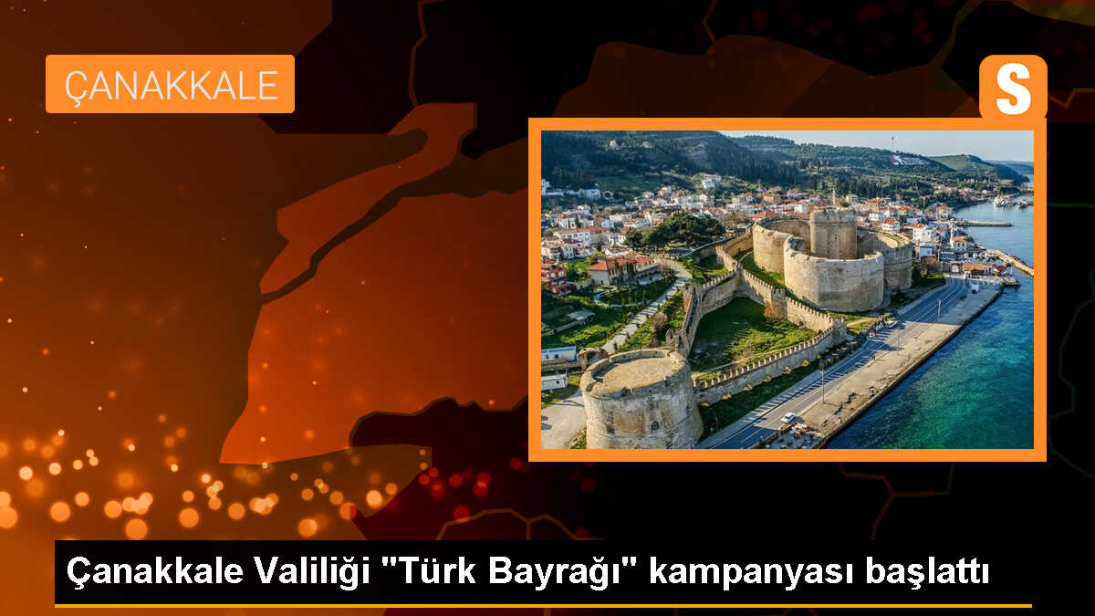 Çanakkale\'de Cumhuriyet Bayramı için Türk Bayrağı Kampanyası Başlatıldı