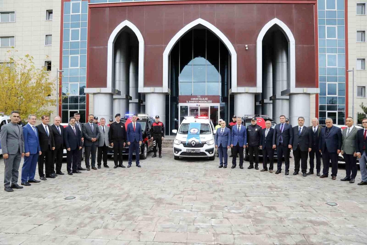 Çorum Emniyet Teşkilatına 7 Yeni Hizmet Aracı Kazandırıldı