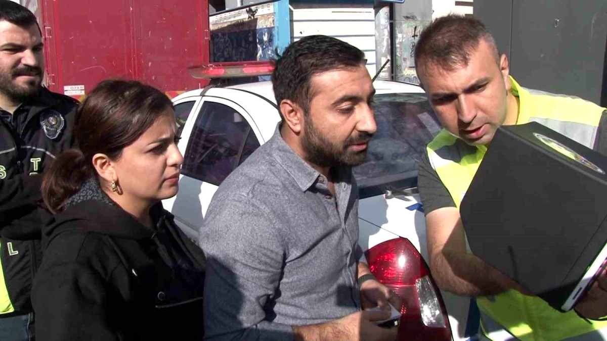 Kadıköy\'de dron destekli trafik denetiminde yaya geçidinde ceza kesildi