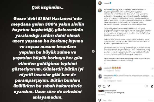 'İsrail'in yanındayım' paylaşımını beğenen Burcu Esmersoy'dan açıklama: Hesabım ofiste açıktı, beğeneni bulmaya çalışıyorum