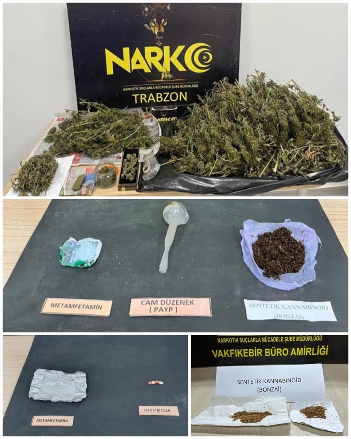 Trabzon\'da Narkotik Operasyonunda 10 Şüpheli Gözaltına Alındı
