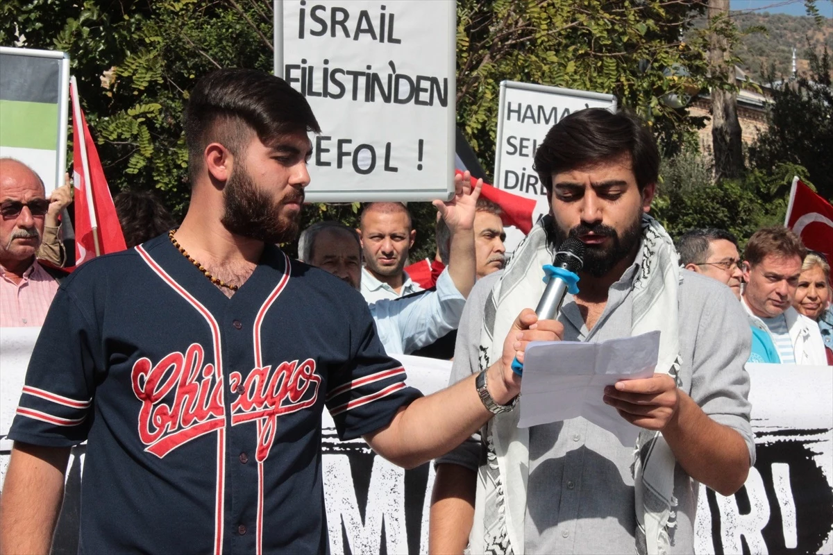 Bayındır\'da İsrail\'in Filistin\'e yönelik saldırıları protesto edildi