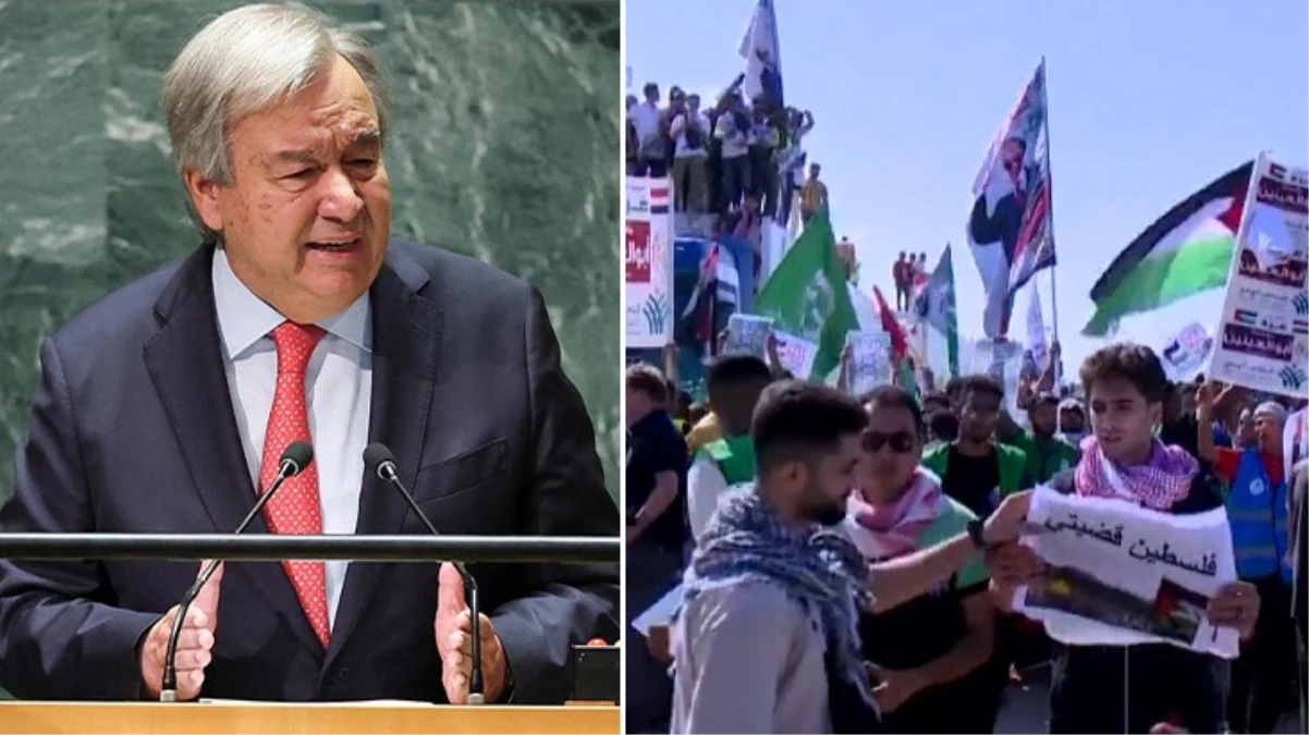 BM Genel Sekreteri Guterres Refah Sınır Kapısı\'nda: Yardımların geçmesine ihtiyaç var