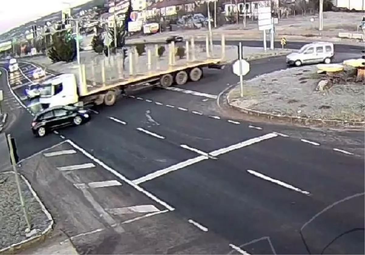 Bolu'da trafik kazaları kamerada