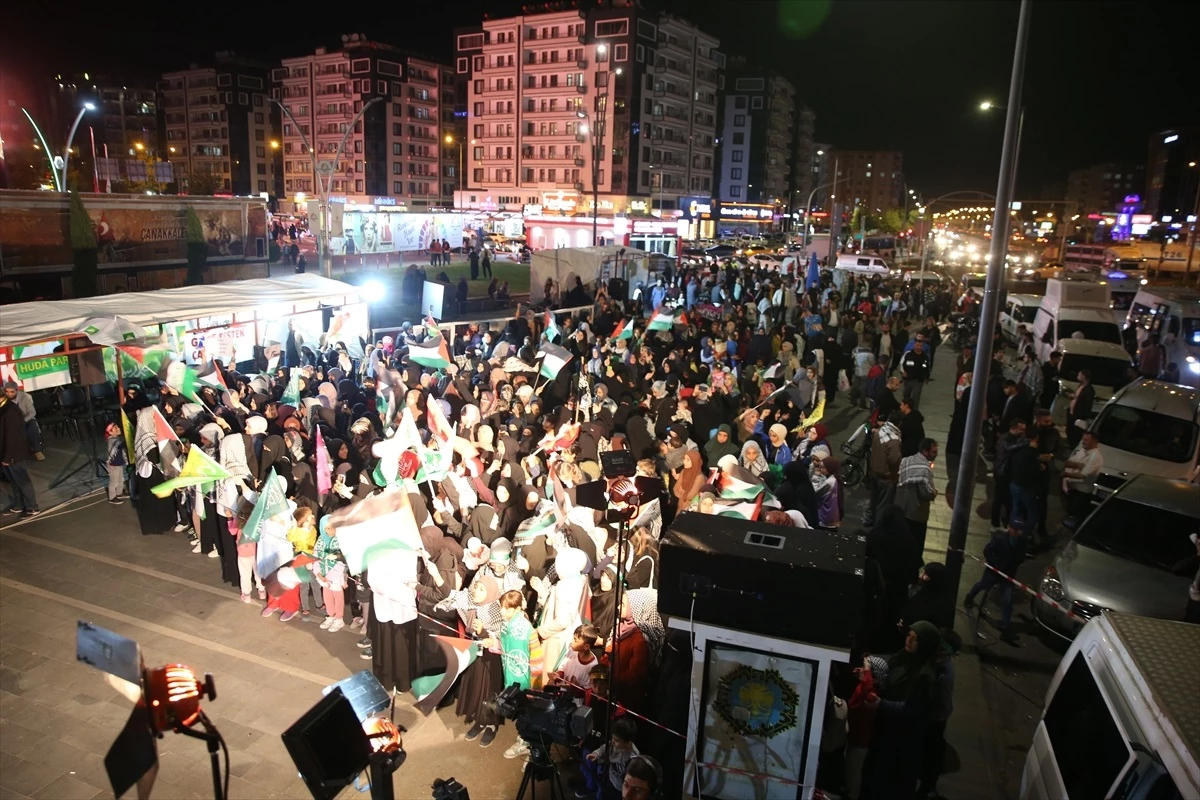Diyarbakır\'da İsrail\'in Gazze saldırıları protesto edildi