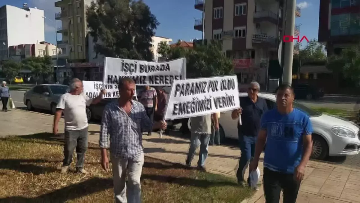 Döşemealtı Belediyesi'nden emekli olan işçiler kıdem tazminatlarını istiyor