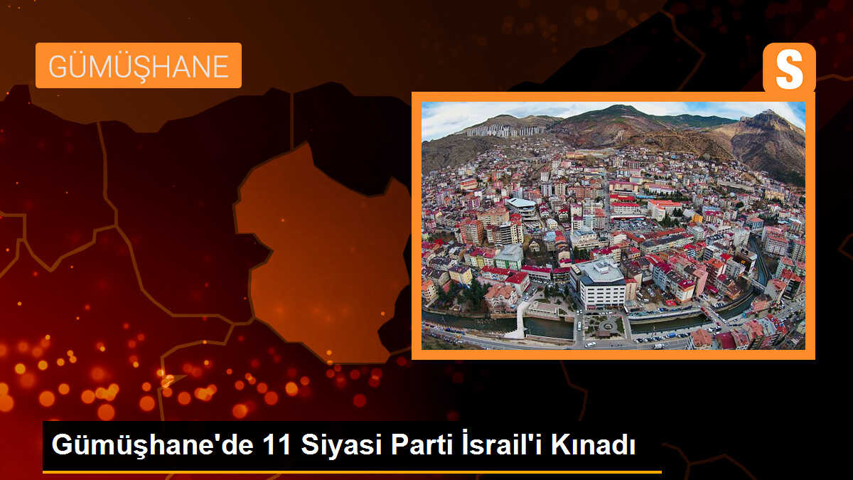 Gümüşhane\'de 11 Siyasi Parti İsrail\'i Kınadı