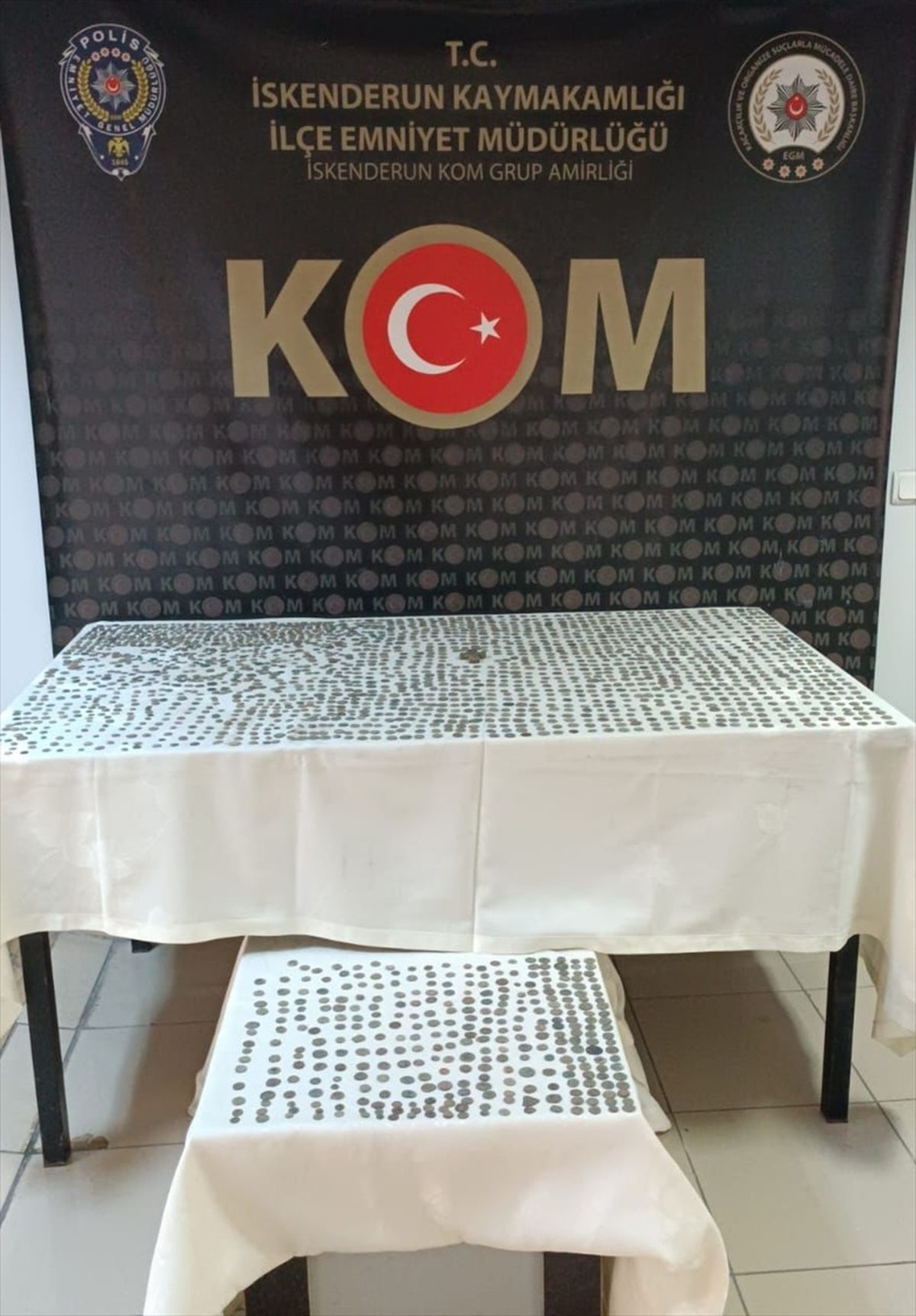 Hatay\'da 2 Bin 410 Sikke Ele Geçirildi, 1 Şüpheli Gözaltına Alındı