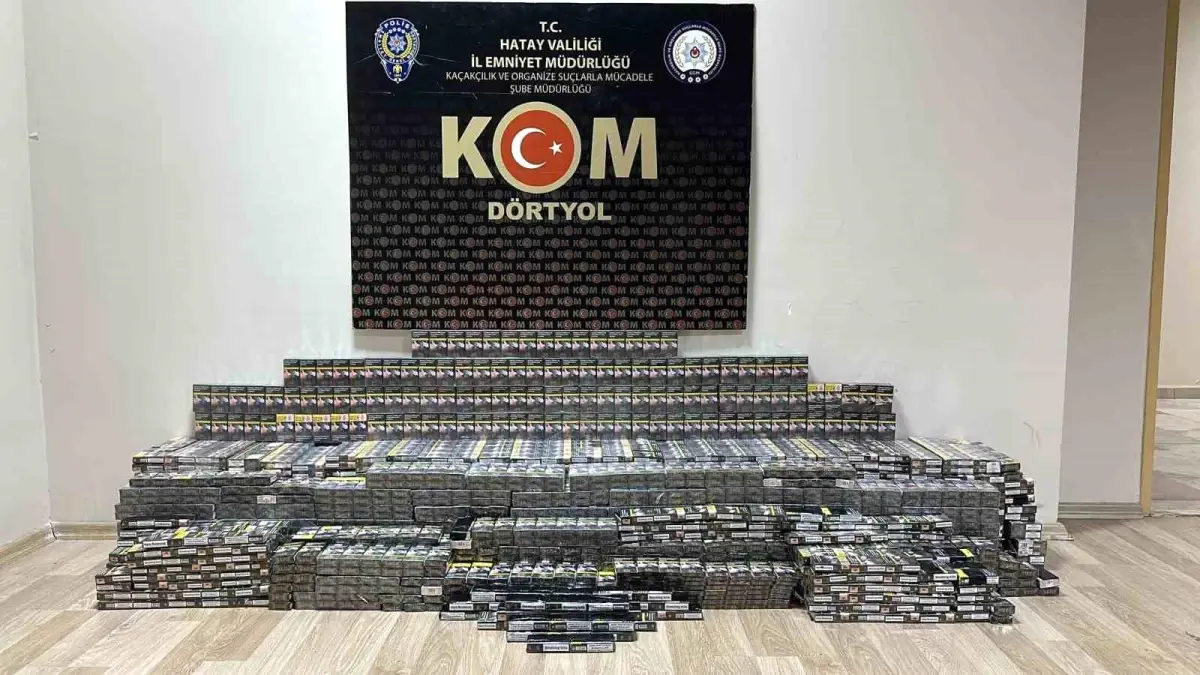 Dörtyol\'da Kaçak Sigara Operasyonu: 3 Bin 460 Paket Ele Geçirildi
