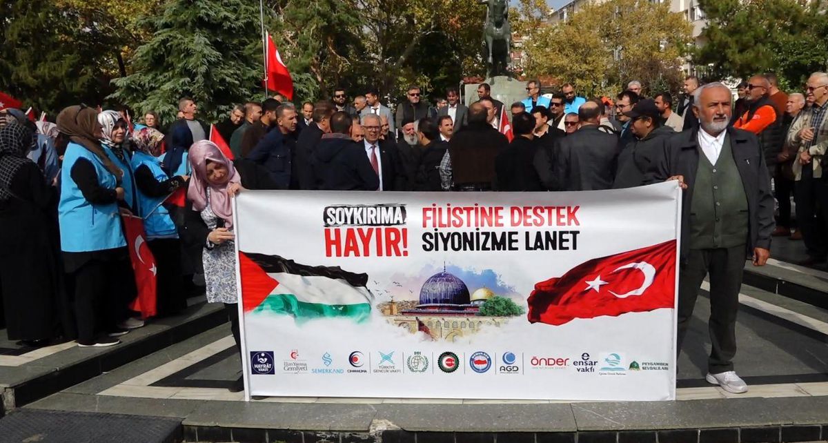 Kırklareli\'de İsrail protesto edildi