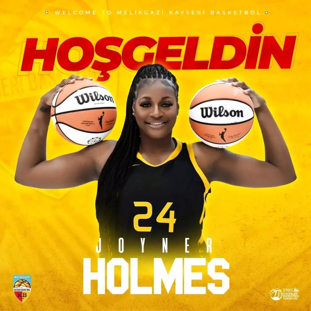Melikgazi Kayseri Basketbol, Joyner Holmes ile sözleşme imzaladı