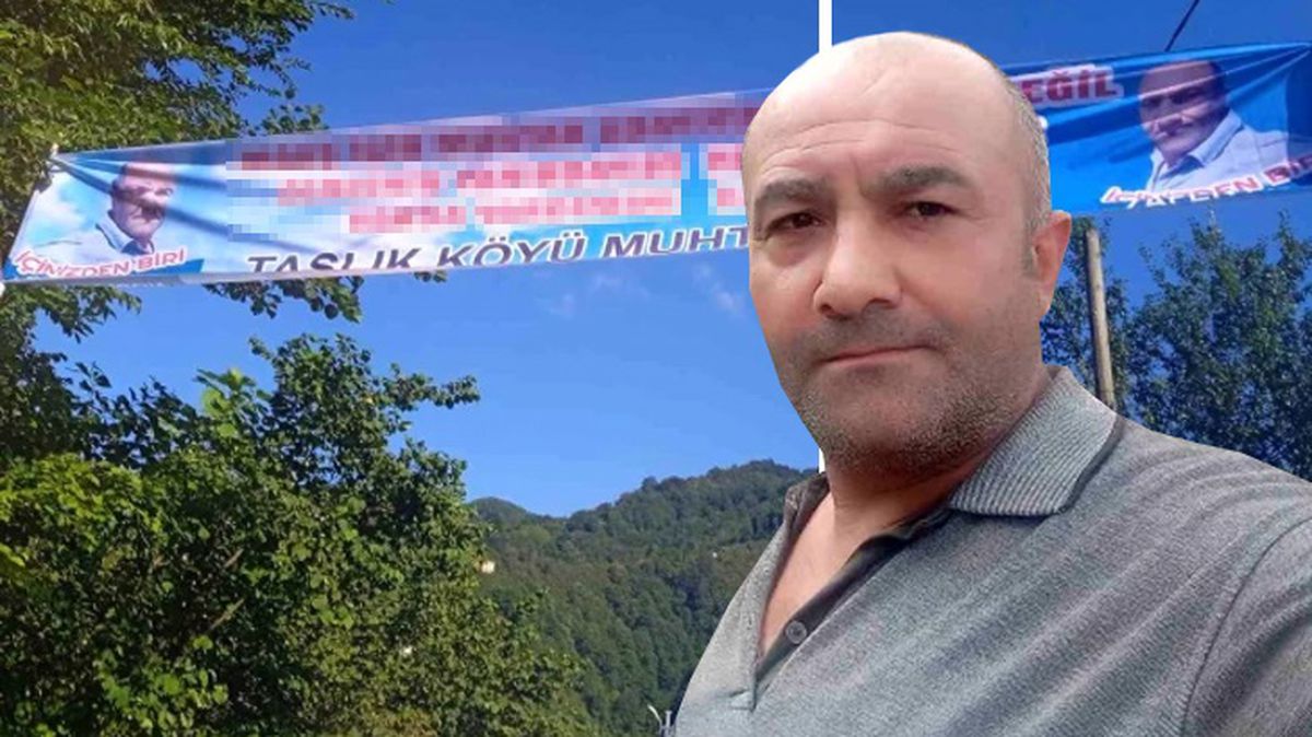 Oradaki ironiyi kimse anlamaz! Muhtar adayına seçim kaybettirecek pankart