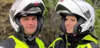 Yeni Aldıkları Motosikletle Artvin'e Dönüyorlarmış