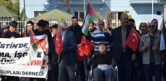 Şabanözü İlçesinde İsrail'e Tepki Gösterildi