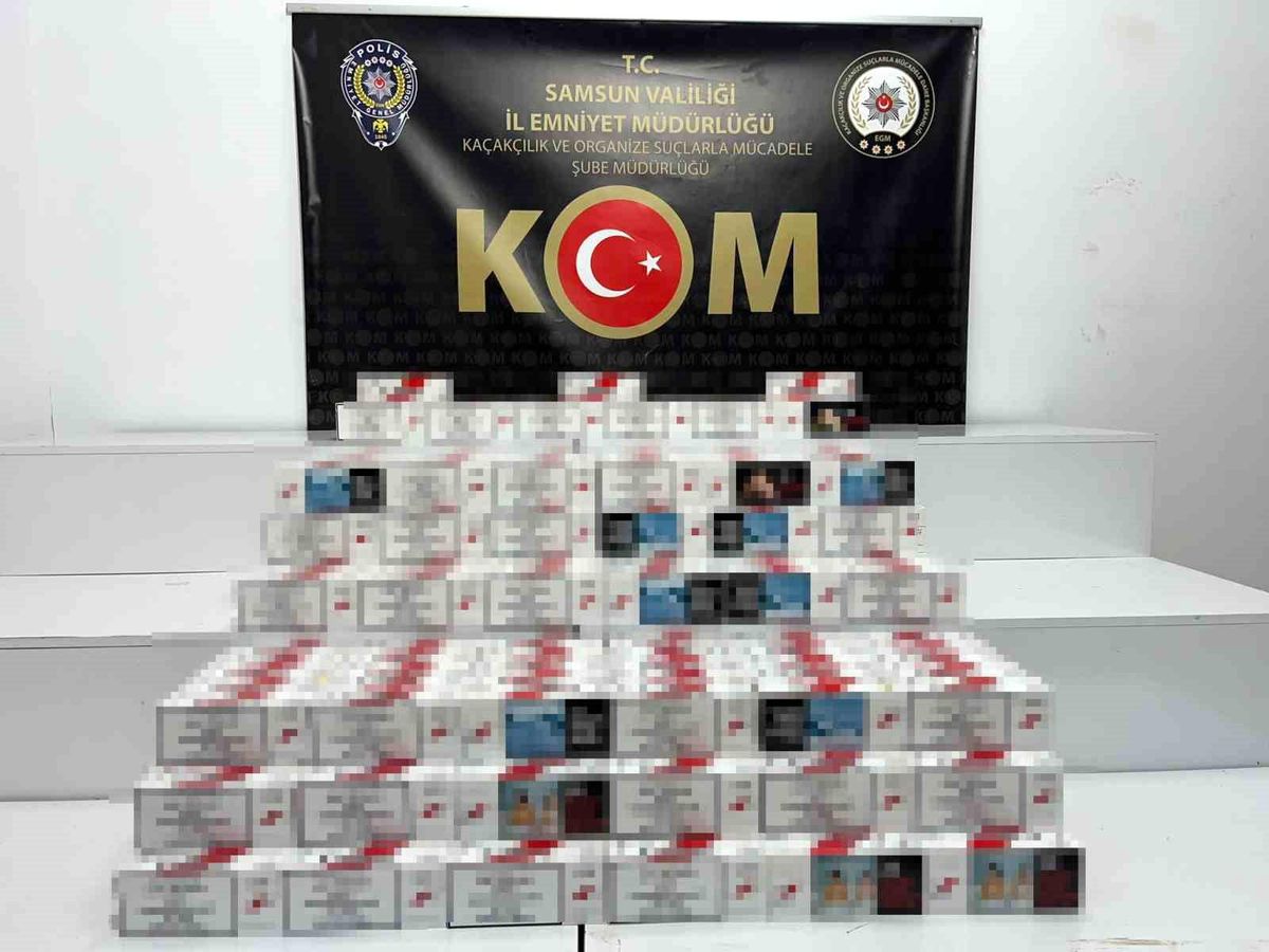 Samsun\'da 60 Bin Adet Makaron Ele Geçirildi