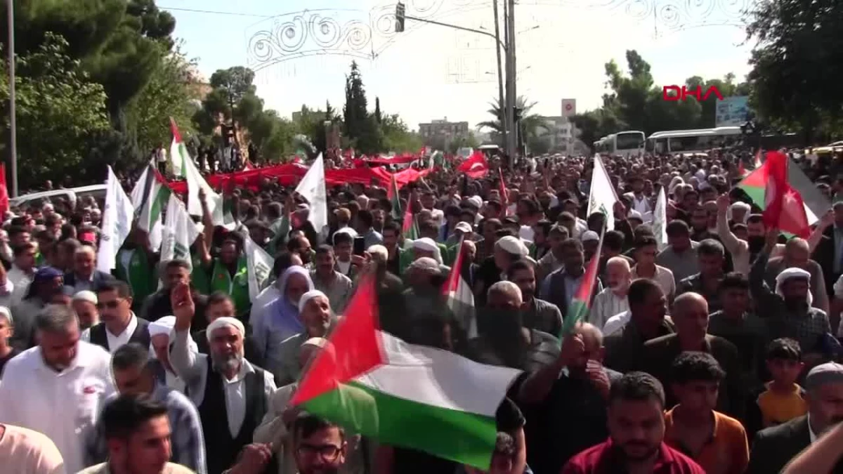 Şanlıurfa\'da İsrail\'in Gazze\'ye yönelik saldırıları protesto edildi