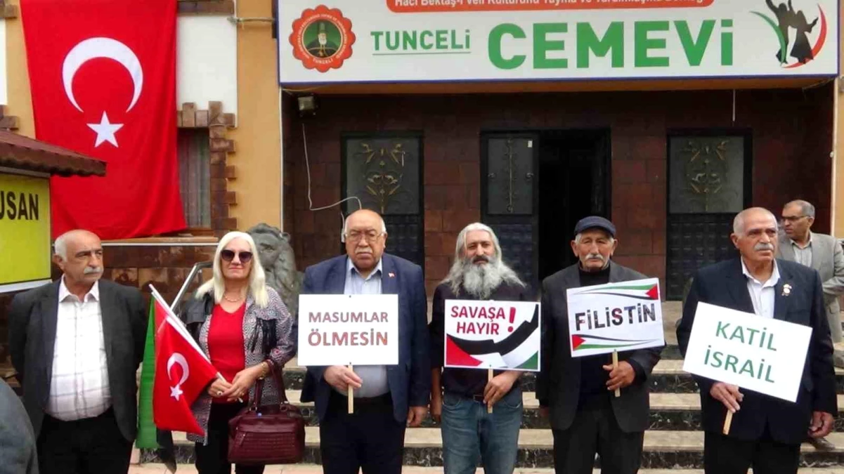 Tunceli\'de Filistin\'e Destek Açıklaması Yapıldı