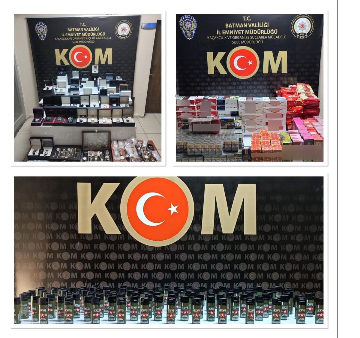 Batman\'da Binlerce Gümrük Kaçağı Ürün Ele Geçirildi, 12 Şüpheliye İşlem Yapıldı