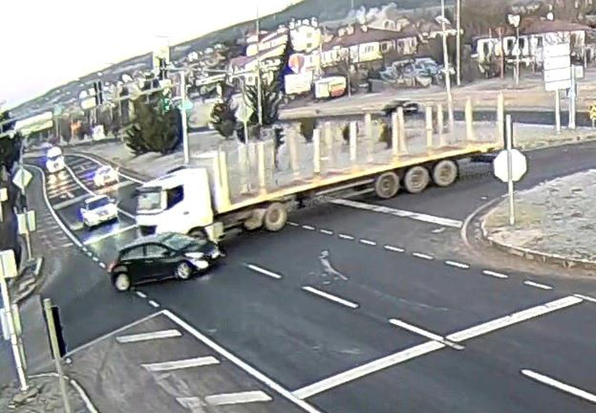 Bolu'da KGYS Kameralarıyla Görüntülenen Trafik Kazaları