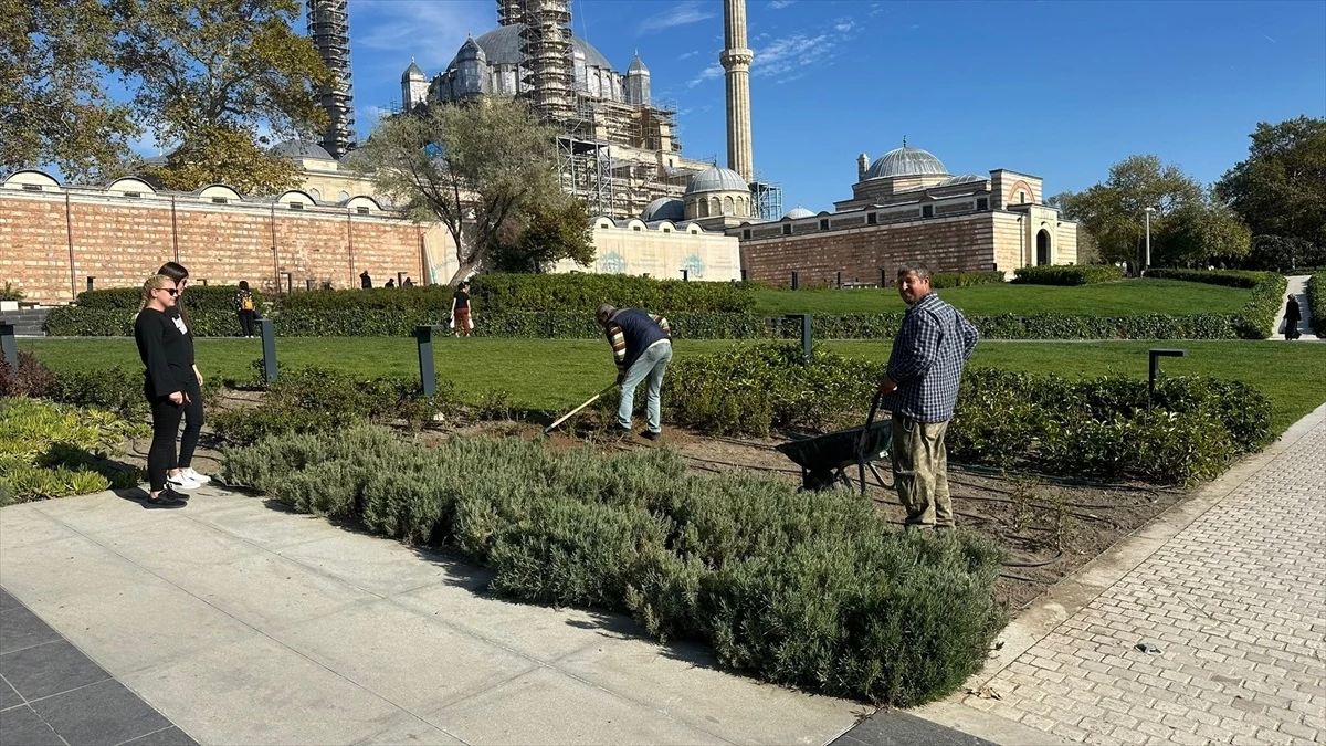 Selimiye Meydanı\'nda peyzaj çalışması yapıldı