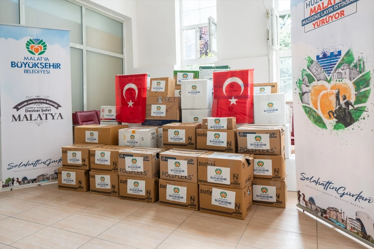 Malatya Büyükşehir Belediyesi, Savaş Bölgelerine İlaç Yardımı Yaptı