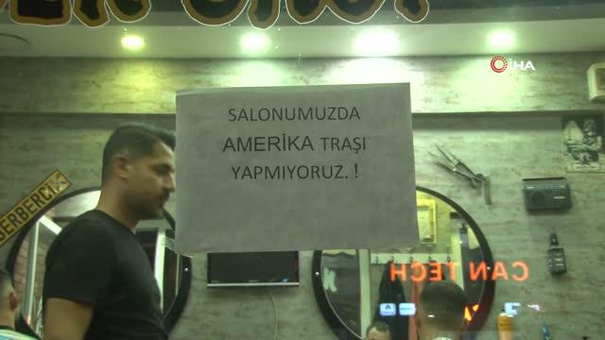 Diyarbakırlı berberden Filistin\'e destek için \'Amerikan tıraşı\' boykotu