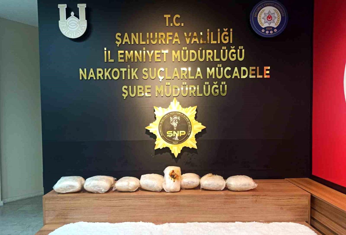 Şanlıurfa\'da 21 Kilo Uyuşturucu Ele Geçirildi