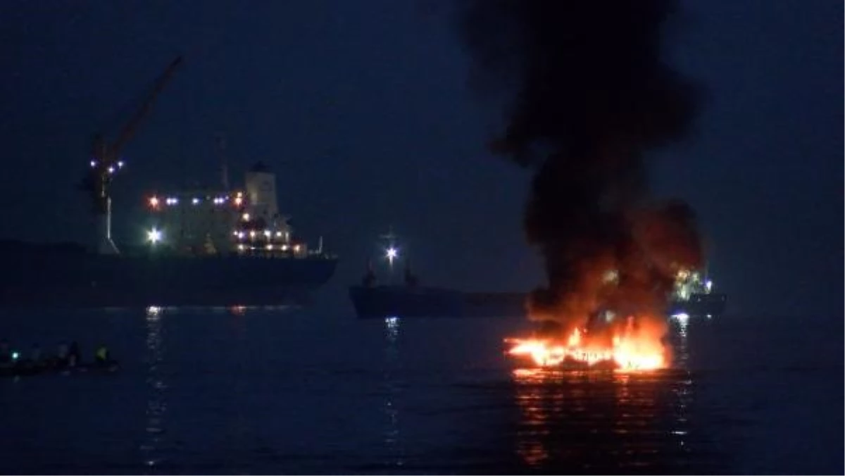Ataköy Marinada Yatta Yangın Çıktı