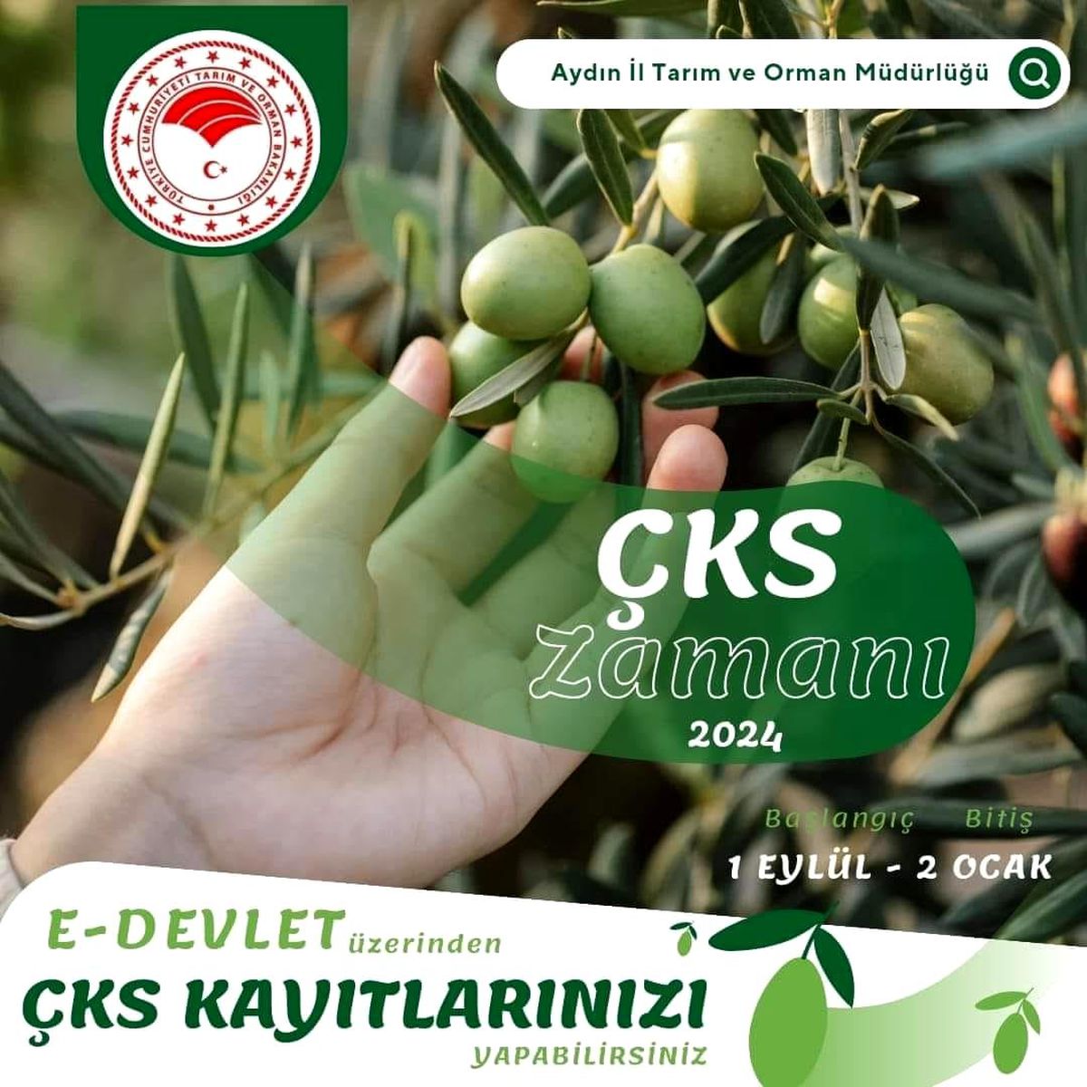 2024 Çiftçi Kayıt Sistemi Başvuruları İçin Son Tarih 2 Ocak