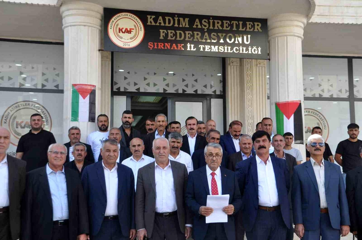 Kadim Aşiretler Federasyonu, İsrail\'in Filistin\'e saldırılarına tepki gösterdi