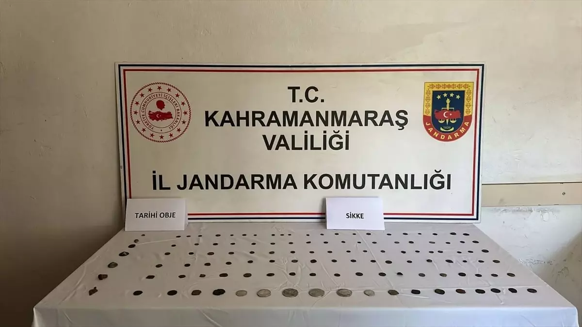 Kahramanmaraş\'ta Roma dönemine ait 112 sikke ve 7 obje ele geçirildi