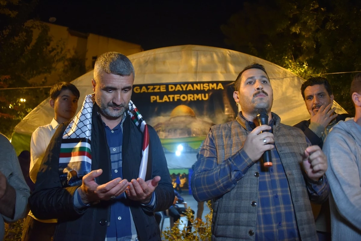 Şanlıurfa\'da Gazze dayanışma çadırı kuruldu