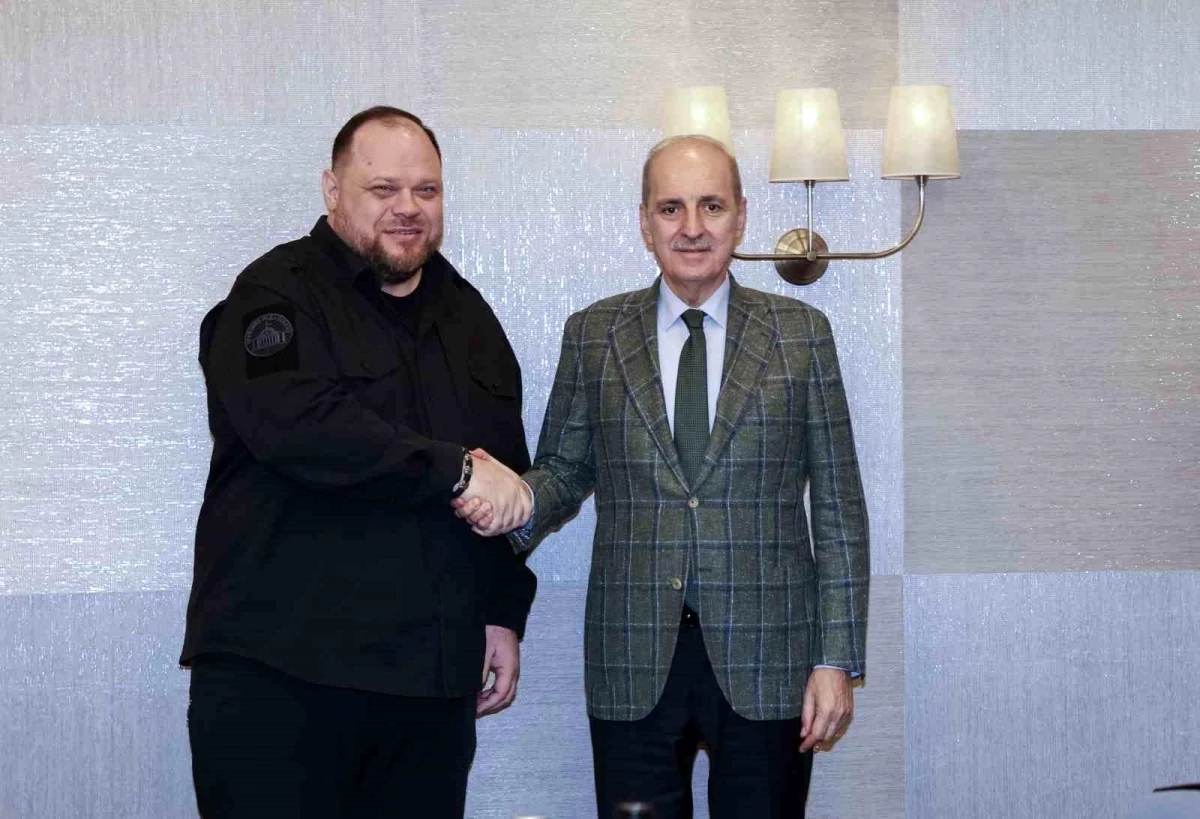 TBMM Başkanı Numan Kurtulmuş, Ukrayna Meclis Başkanı ile görüştü