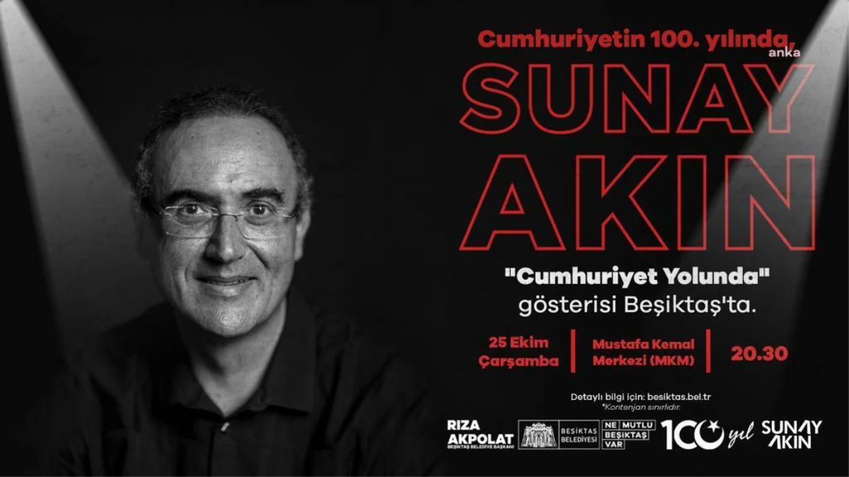 Sunay Akın, Beşiktaş\'ta Cumhuriyet\'in 100. yılına özel gösteri yapacak