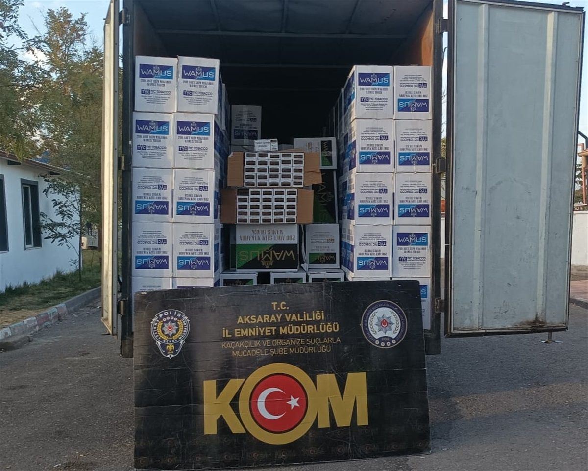 Aksaray\'da 3 Milyon 630 Bin Makaron Ele Geçirildi
