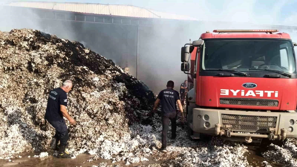 Hatay\'da çırçır fabrikasında yangın