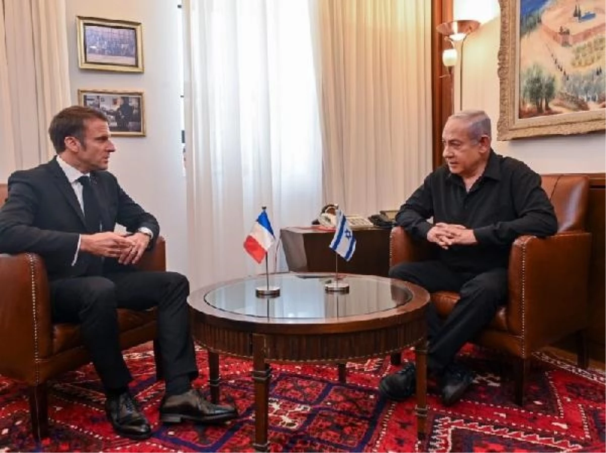 İsrail Başbakanı Netanyahu, Fransa Cumhurbaşkanı Macron ile Görüştü