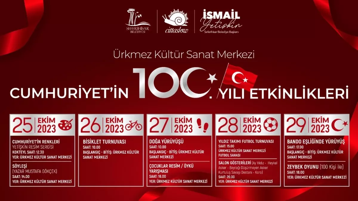 Seferihisar, Cumhuriyetin 100. Yılını Coşkuyla Kutlayacak