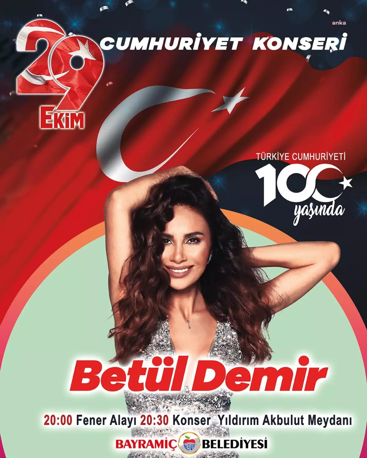 Bayramiç Belediyesi, Cumhuriyet Bayramı için fener alayı yürüyüşü ve Betül Demir konseri düzenleyecek