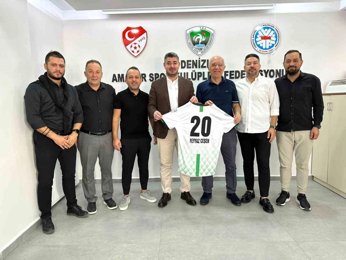 Denizlispor Başkanı Mehmet Uz, Amatör Spor Kulüpleri Federasyonu\'nu ziyaret etti