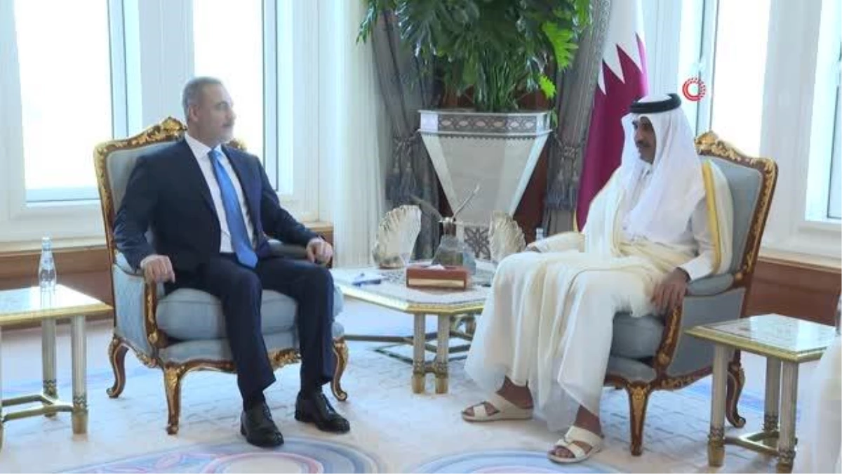 Dışişleri Bakanı Hakan Fidan, Katar Emiri ile Görüştü
