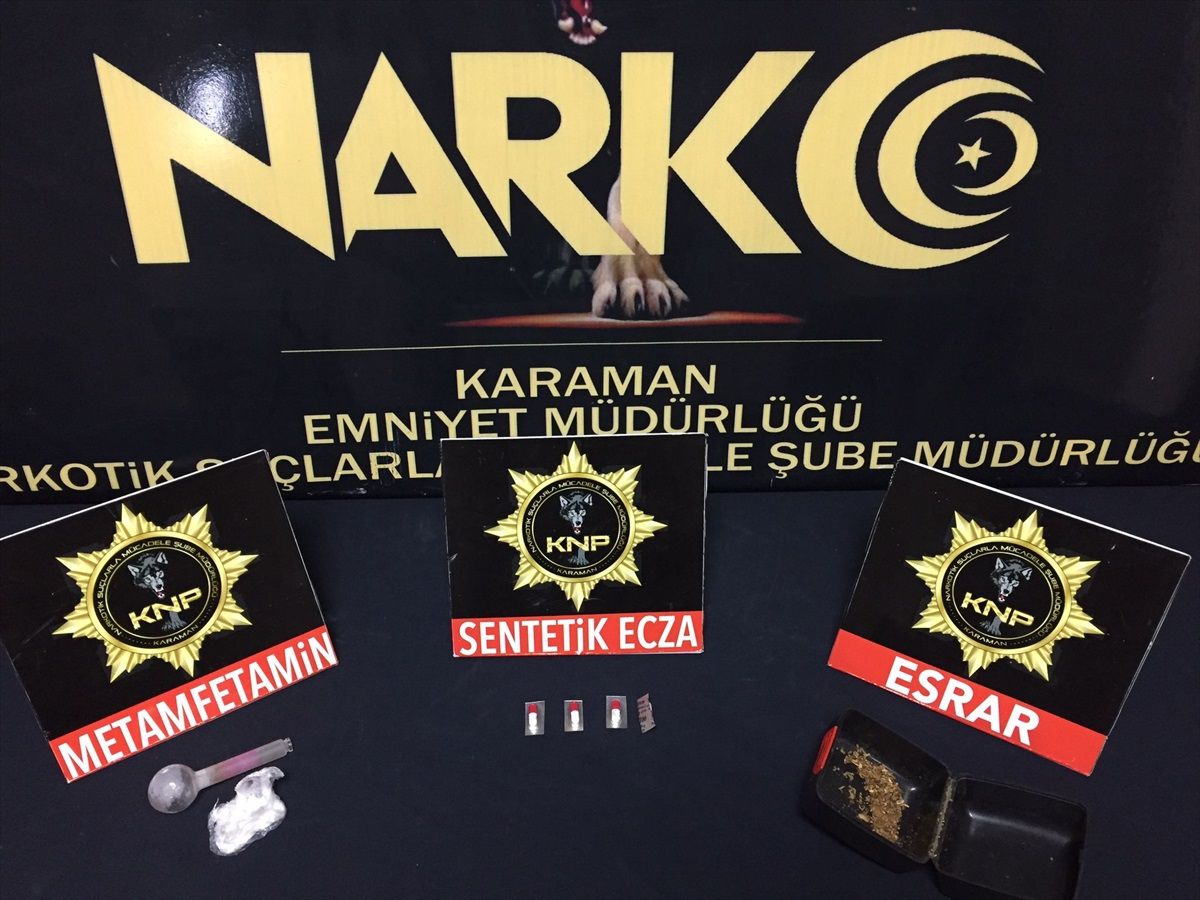 Karaman\'da Uyuşturucu Operasyonunda 2 Şüpheli Tutuklandı