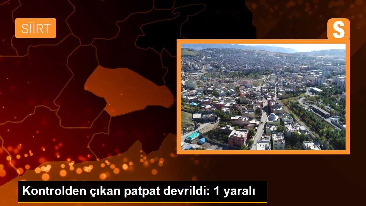 Kontrolden çıkan patpat devrildi: 1 yaralı