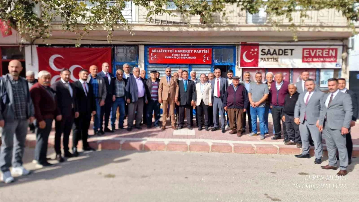 MHP Ankara İl Başkanı Alparslan Doğan, Evren ilçe teşkilatını ziyaret etti