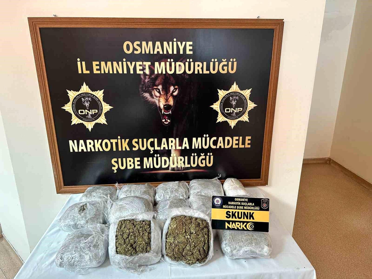 Osmaniye\'de Otomobilde 10 Kilo Skunk Ele Geçirildi