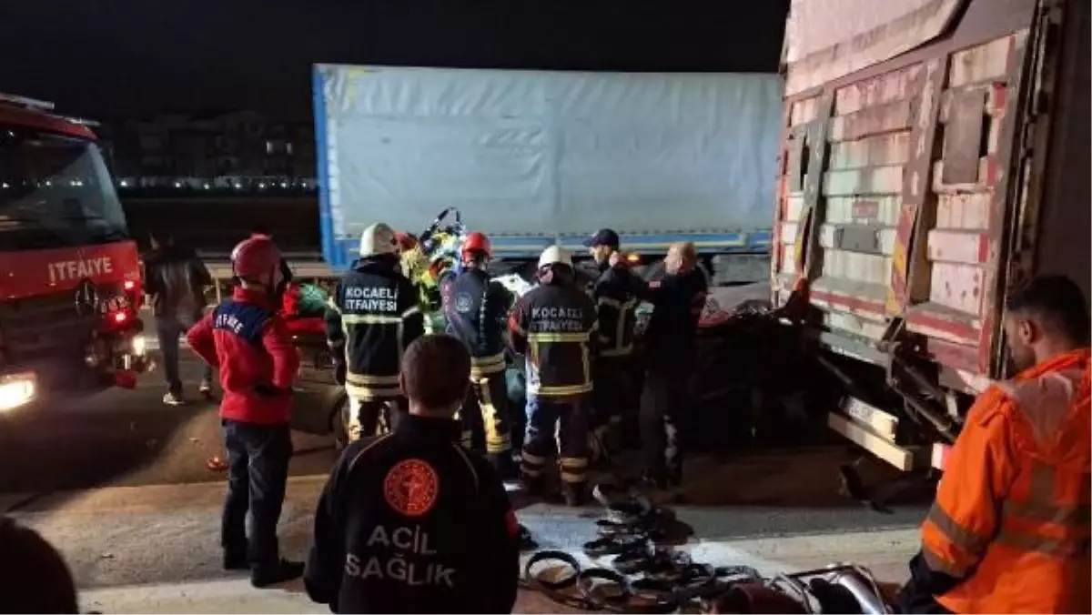 TEM Otoyolu'nda kaza: 1 ölü, 2 yaralı