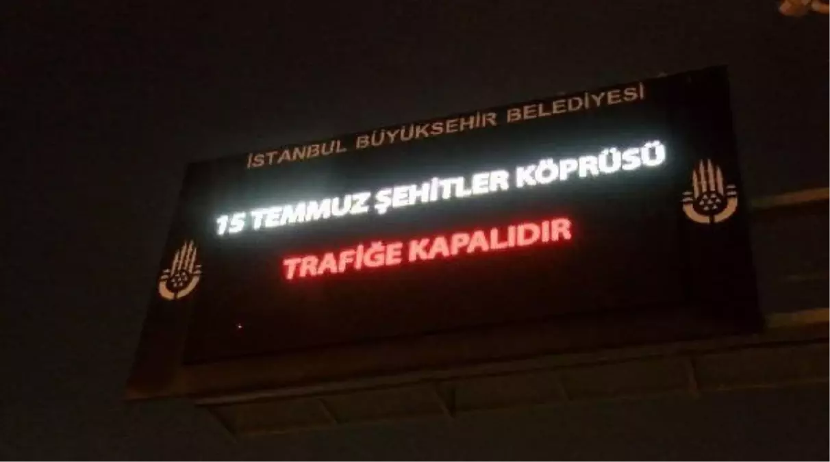 15 TEMMUZ ŞEHİTLER KÖPRÜSÜ, CUMHURİYET BAYRAMI ETKİNLİKLERİ PROVASI KAPSAMINDA TRAFİĞE KAPATILDI