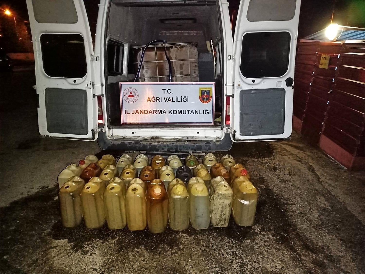 Ağrı\'da 504 litre kaçak yakıt ele geçirildi