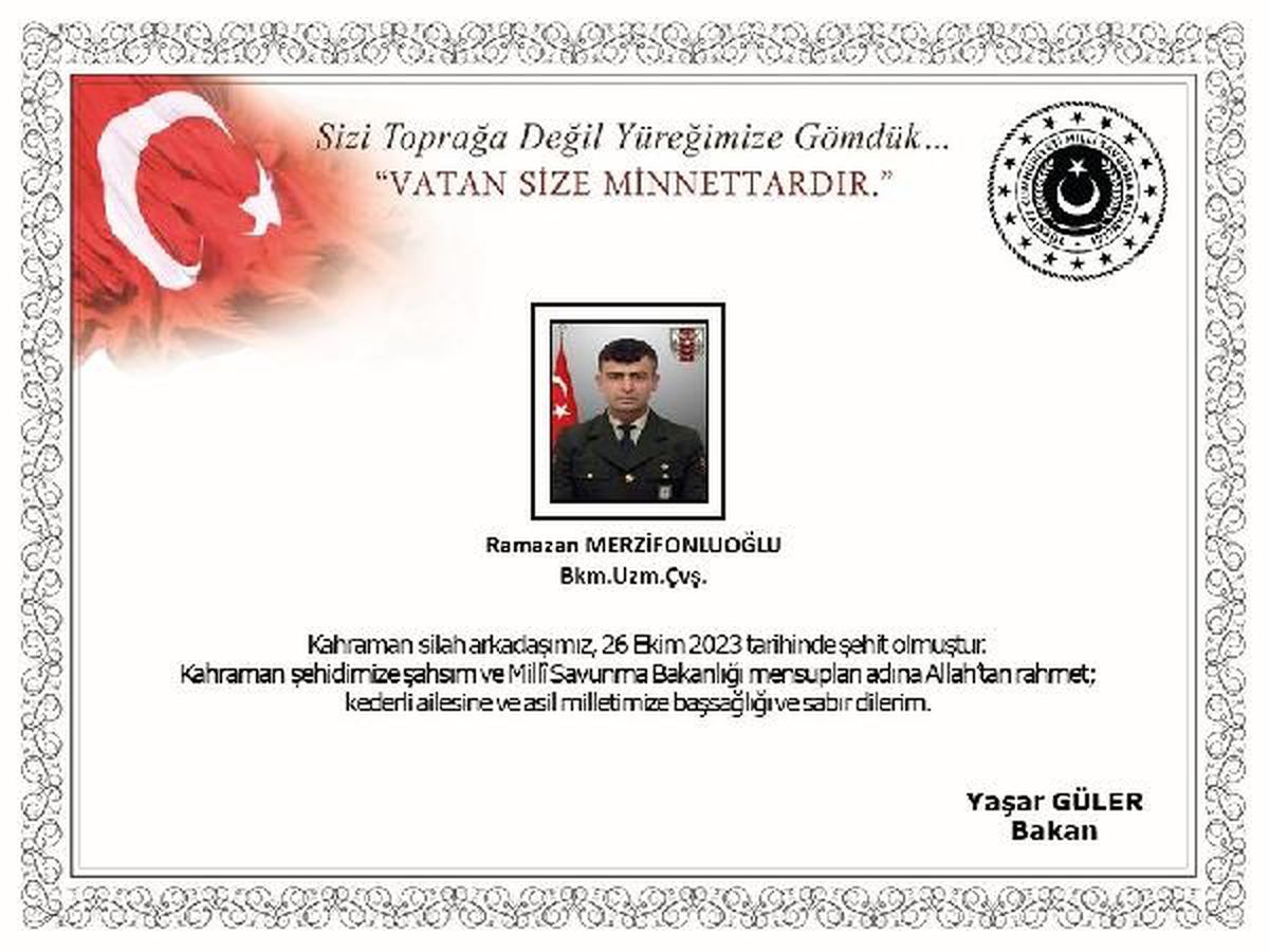Bakan Güler\'den başsağlığı